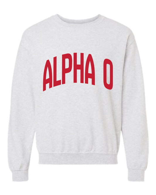 Alpha O Varsity Crewneck