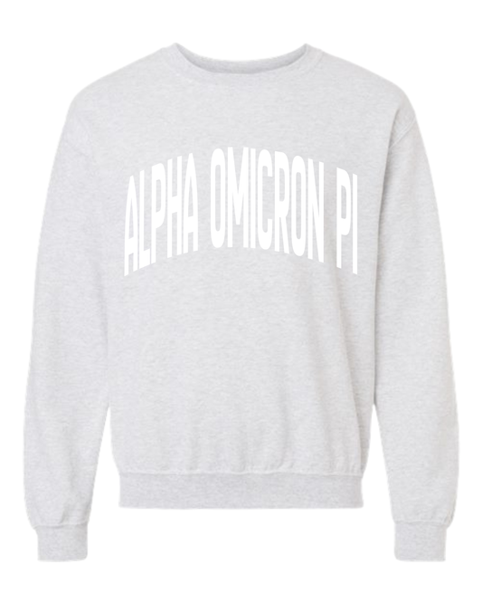 Alpha Omicron Pi Varsity Crewneck