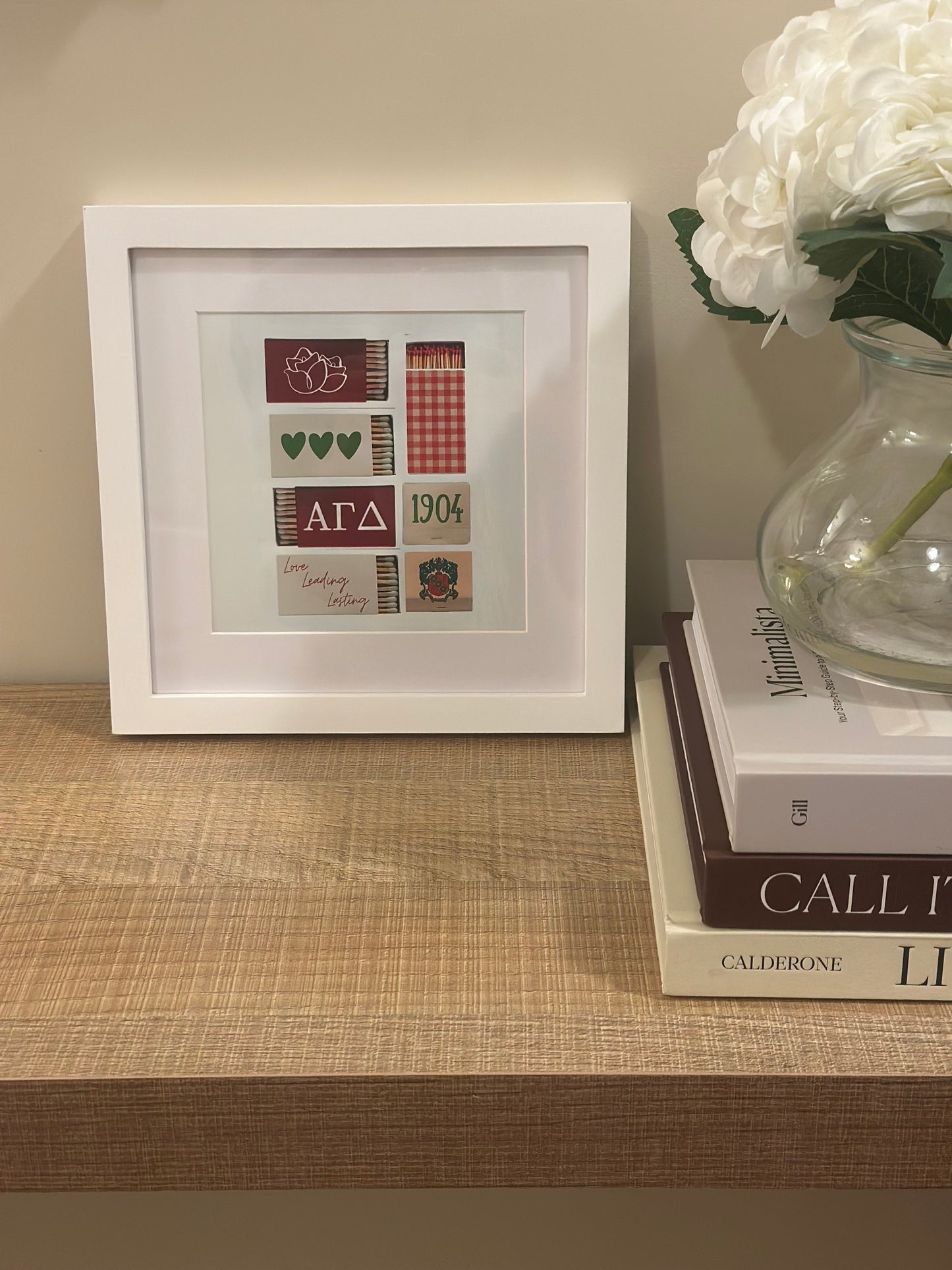 Alpha Gamma Delta Framed Matchbox Print