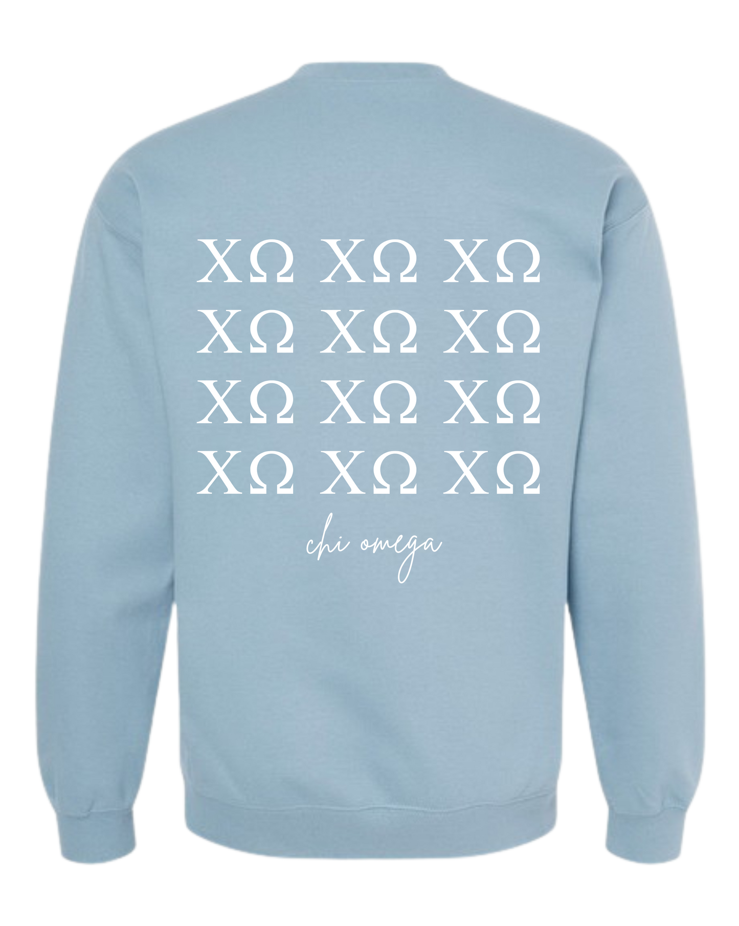 Chi Omega Simple Collection Blue Sweatshirt