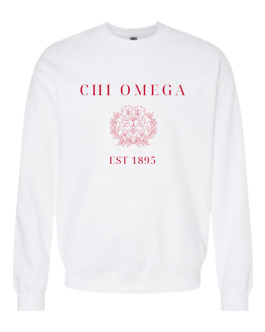 Chi Omega Crest Sweatshirt