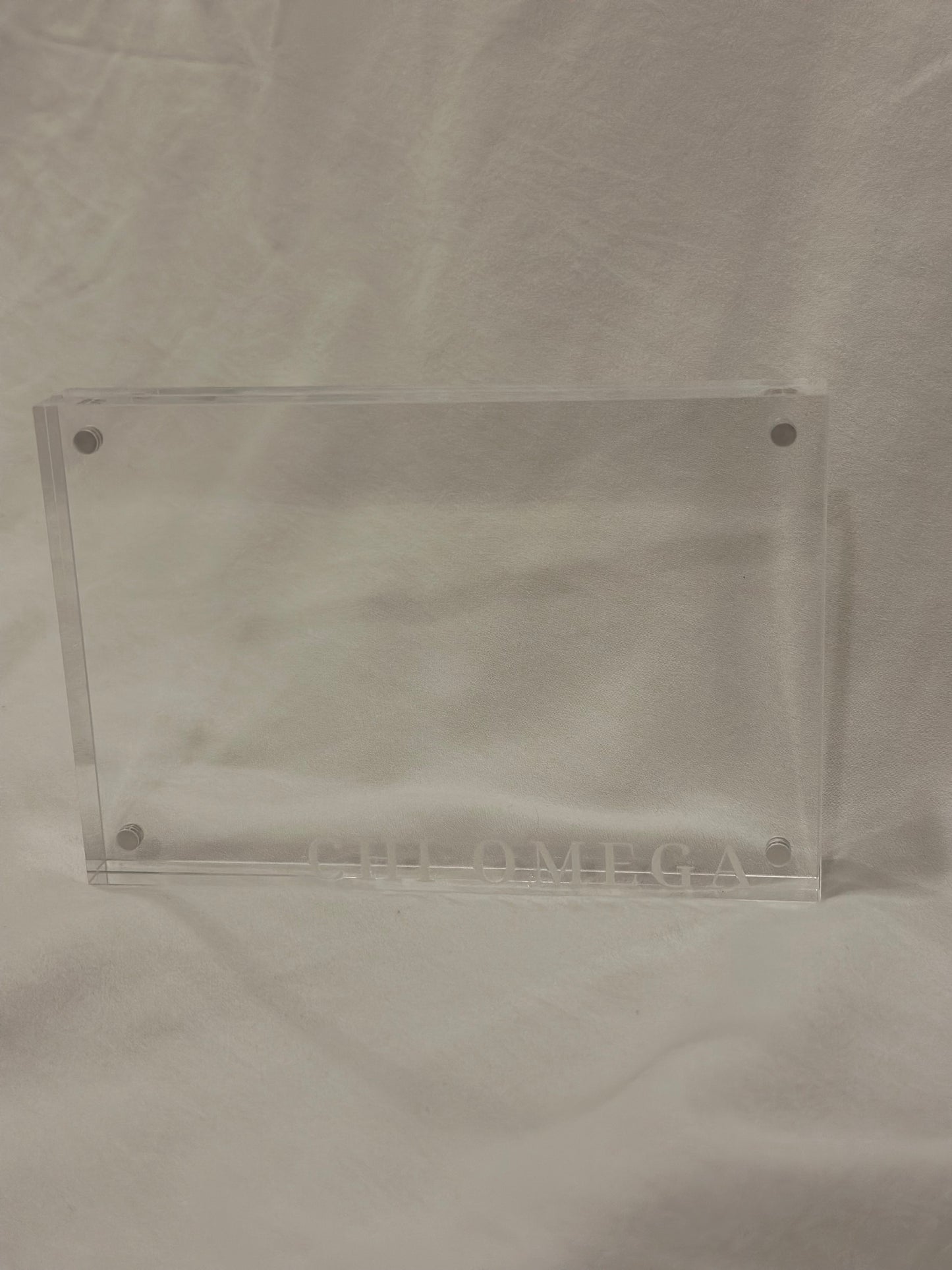Chi Omega Acrylic Frame 4x6
