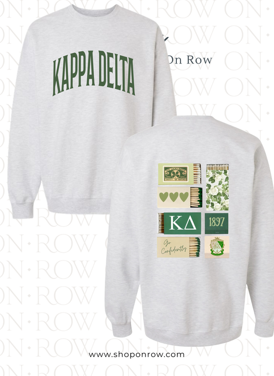 Kappa Delta Varsity with Matchbox Sweatshirt