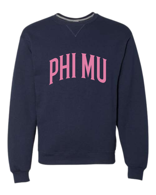 Phi Mu Varsity Sweatshirt