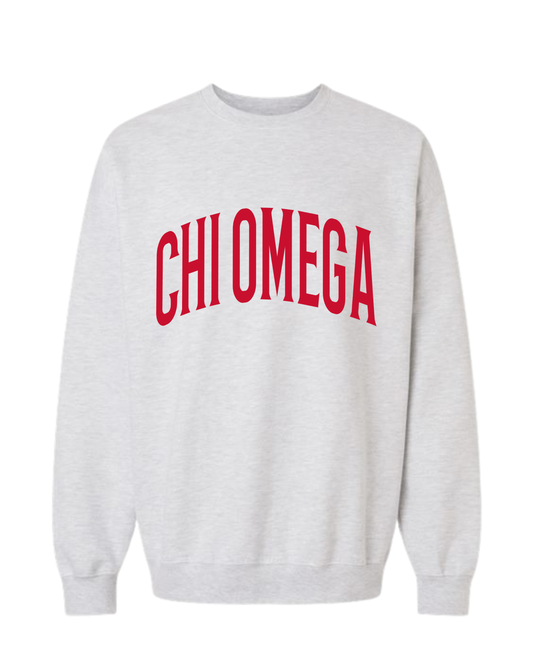 Chi Omega Varsity Sweatshirt