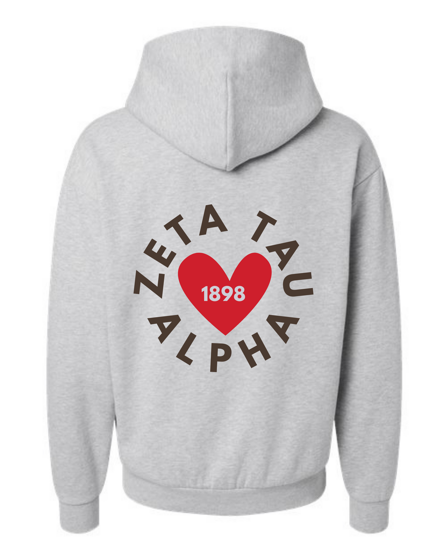 Zeta Day 1898 Heart Hoodie