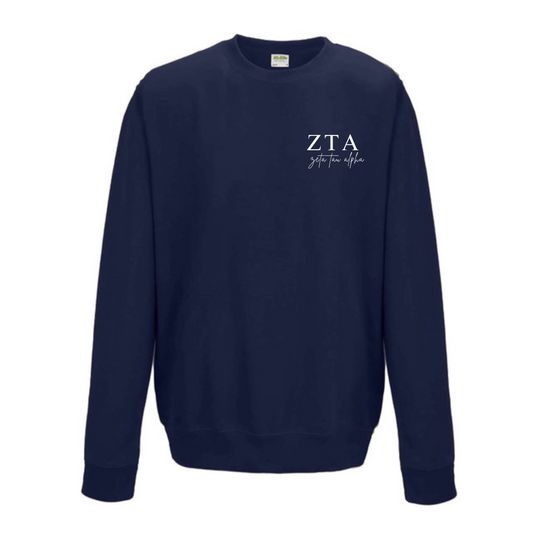 Zeta Day ZTA Simple Collection Sweatshirt