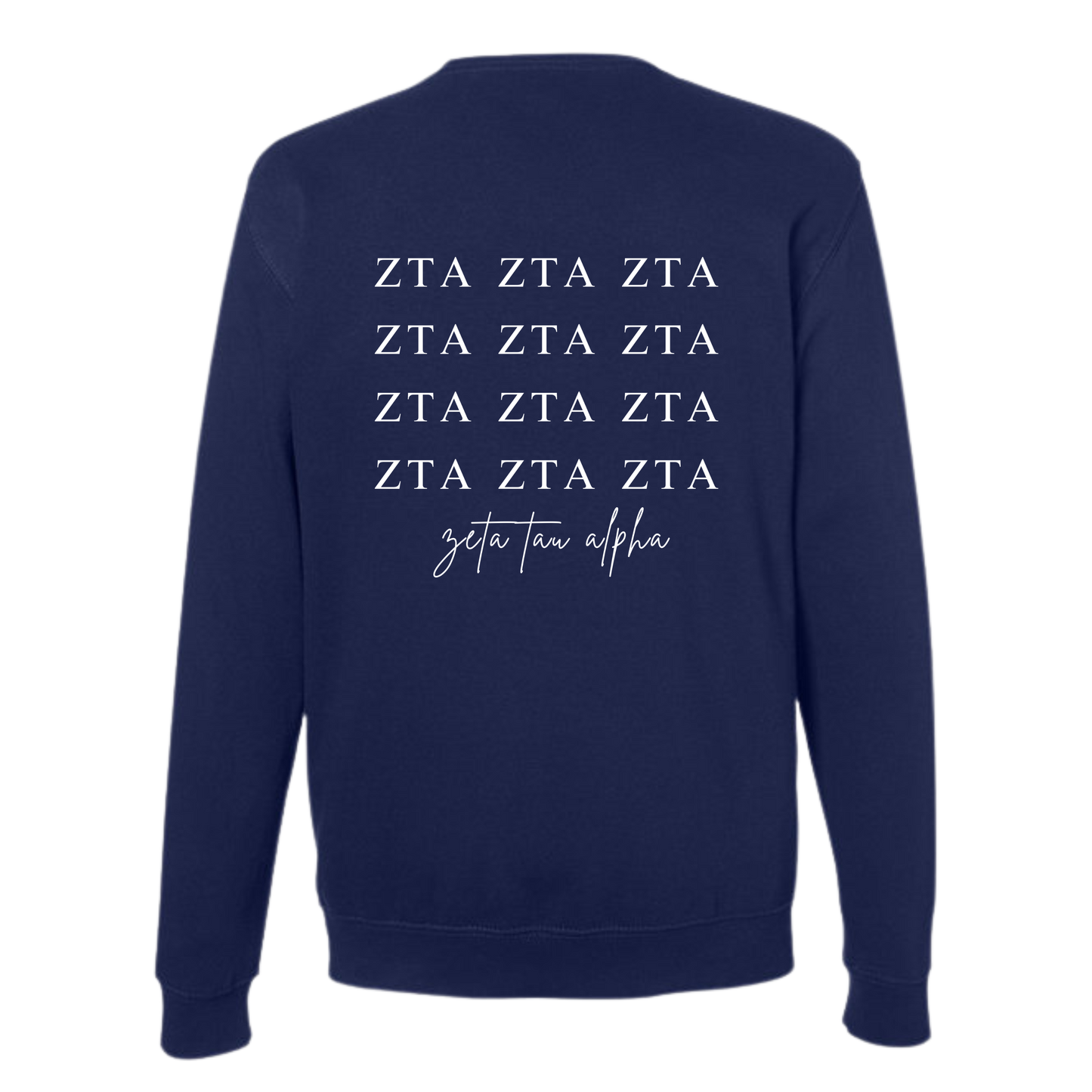 Zeta Day ZTA Simple Collection Sweatshirt