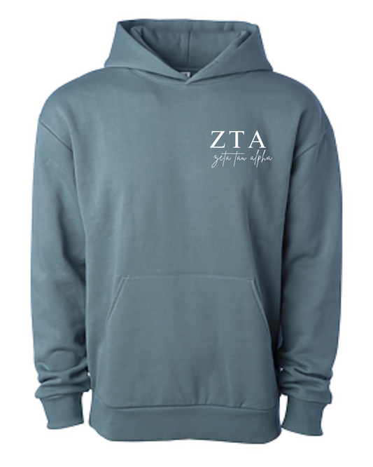 Zeta Day ZTA Simple Collection Hoodie