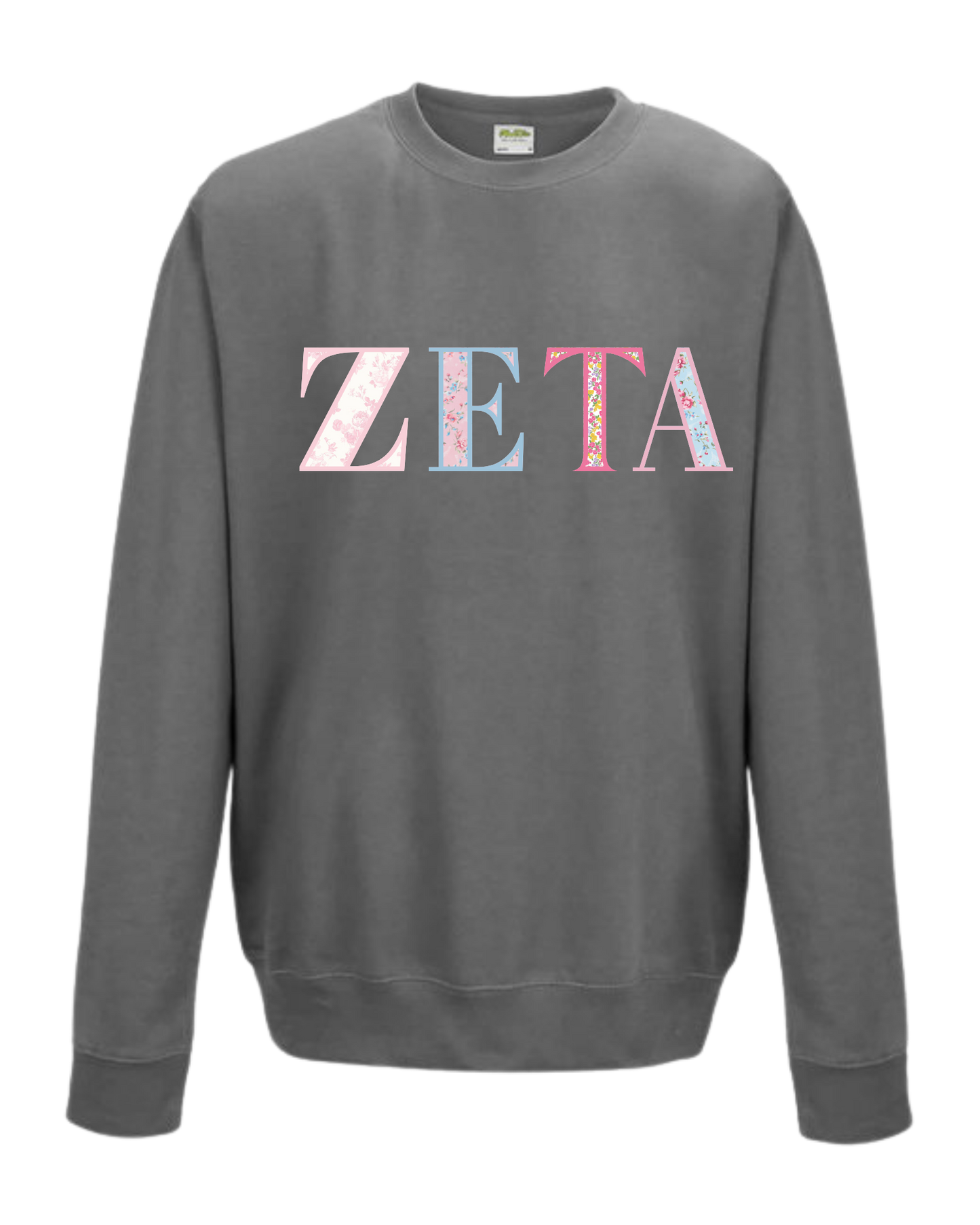 Zeta Tau Alpha Floral Sweatshirt