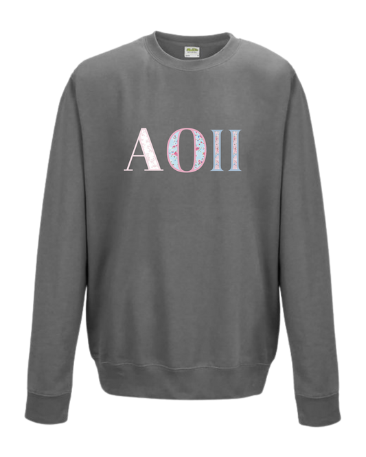 Alpha Omicron Pi Floral Sweatshirt