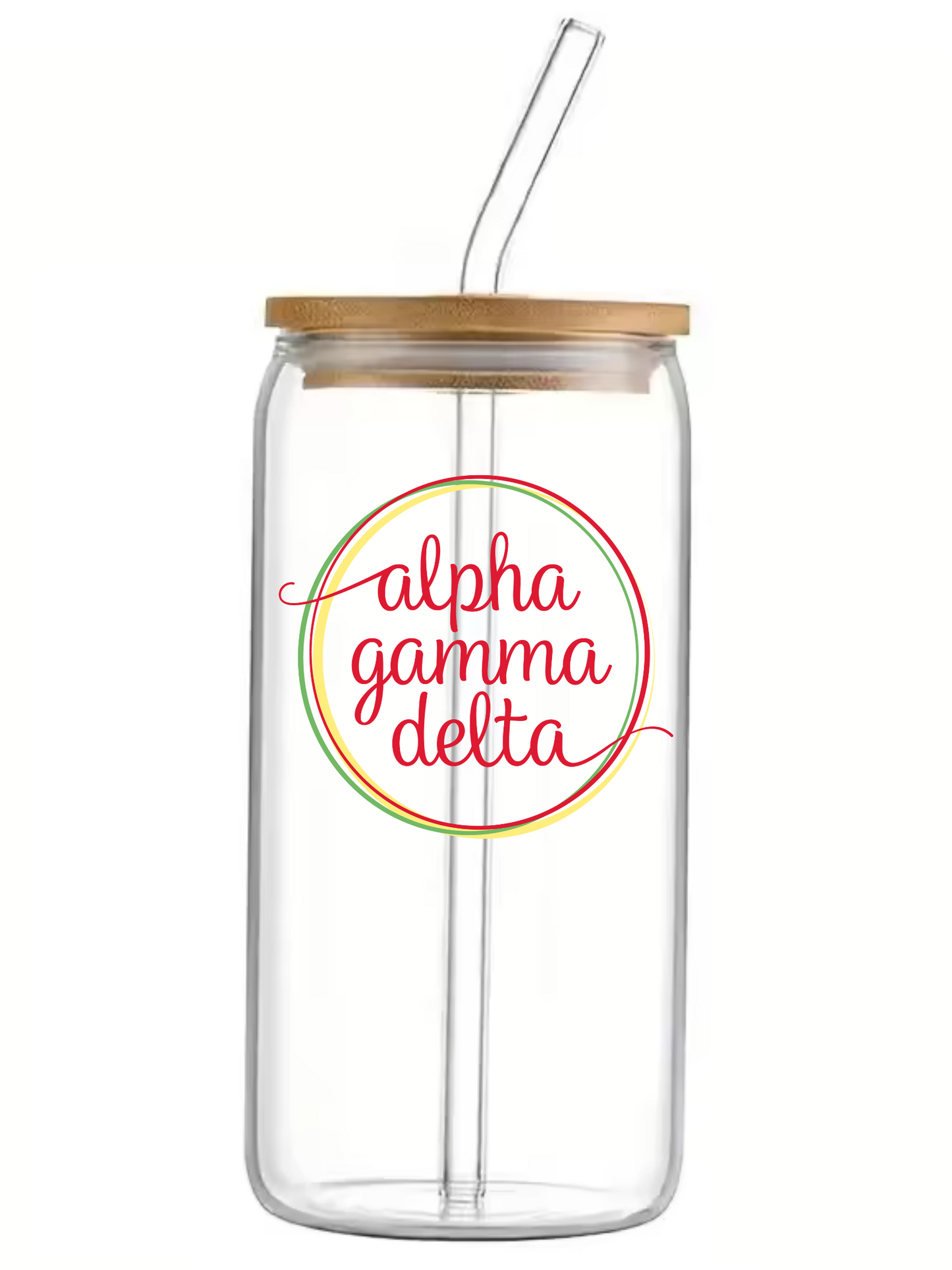 Alpha Gamma Delta Glass Cup