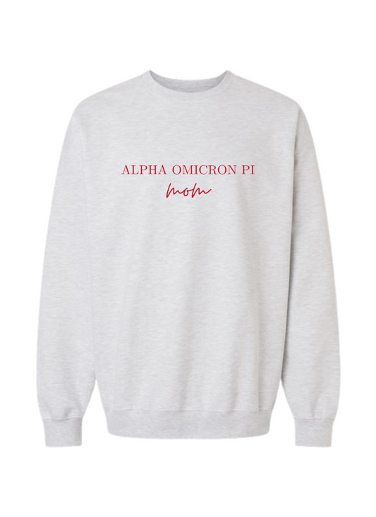 Alpha Omicron Pi Mom Sweatshirt