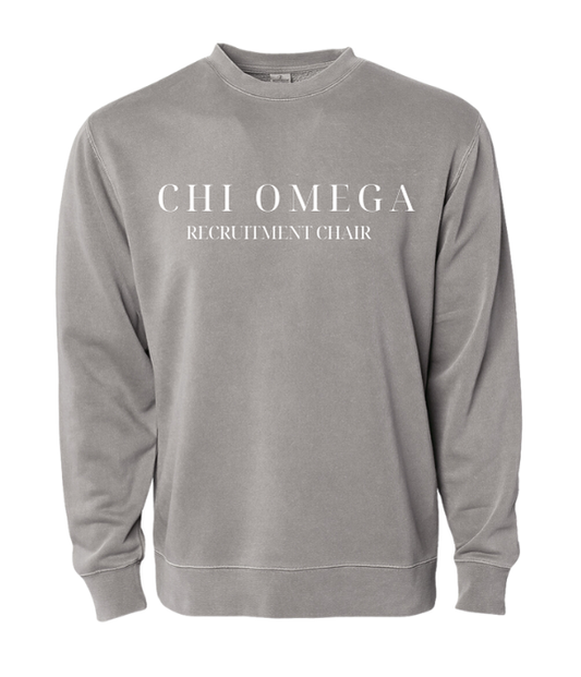 Chi Omega Recruitment Chair Sweatshirt