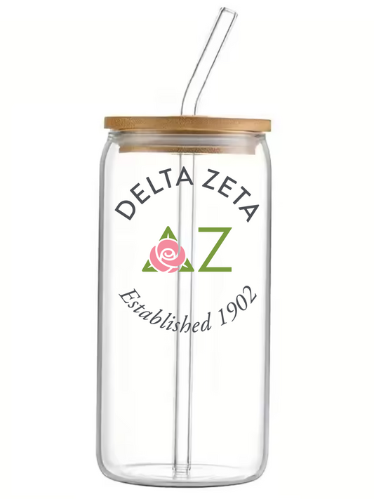 Delta Zeta Glass Cup