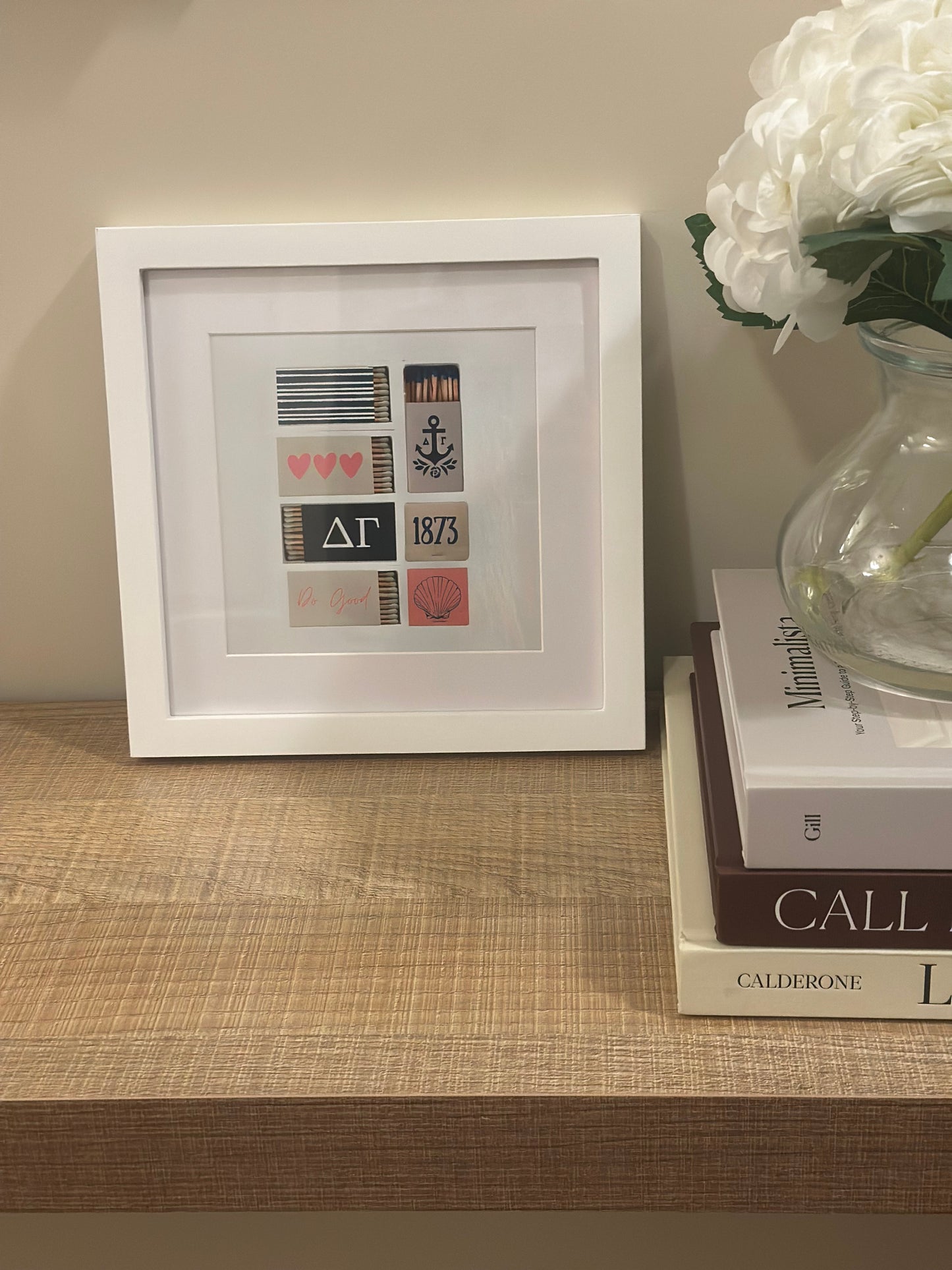 Delta Gamma Framed Matchbox Print