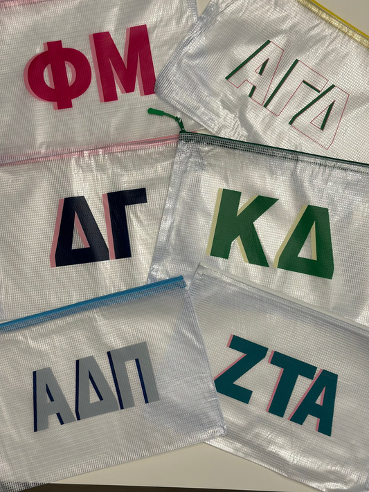 Sorority Zip Bag