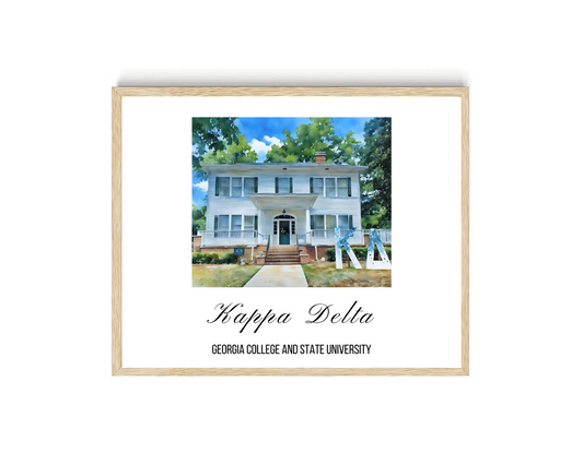 Kappa Delta House Watercolor