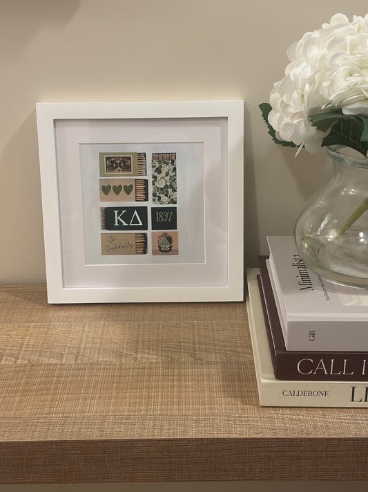 Kappa Delta Framed Matchbox Print