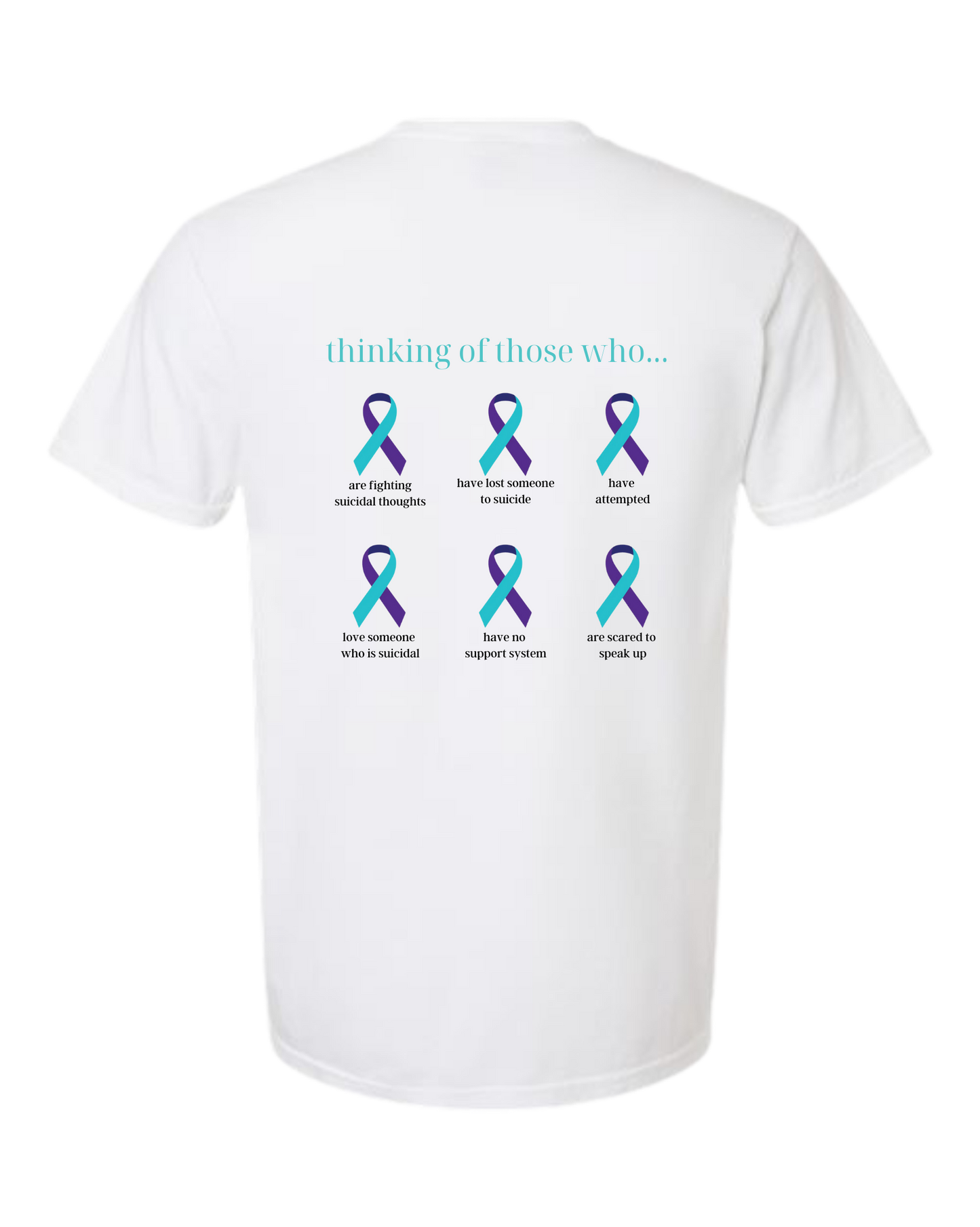 White Suicide Awareness T-Shirt