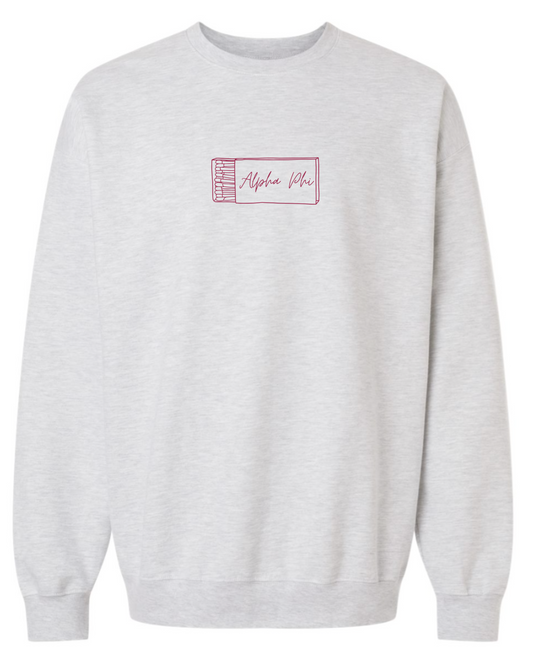 Alpha Phi Matchbox Sweatshirt