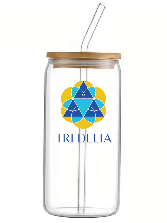 Delta Delta Delta Glass Cup