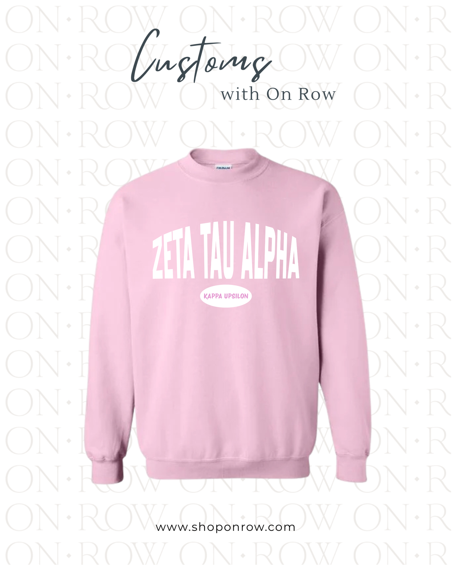Zeta Tau Alpha GCSU Pink Sweatshirt