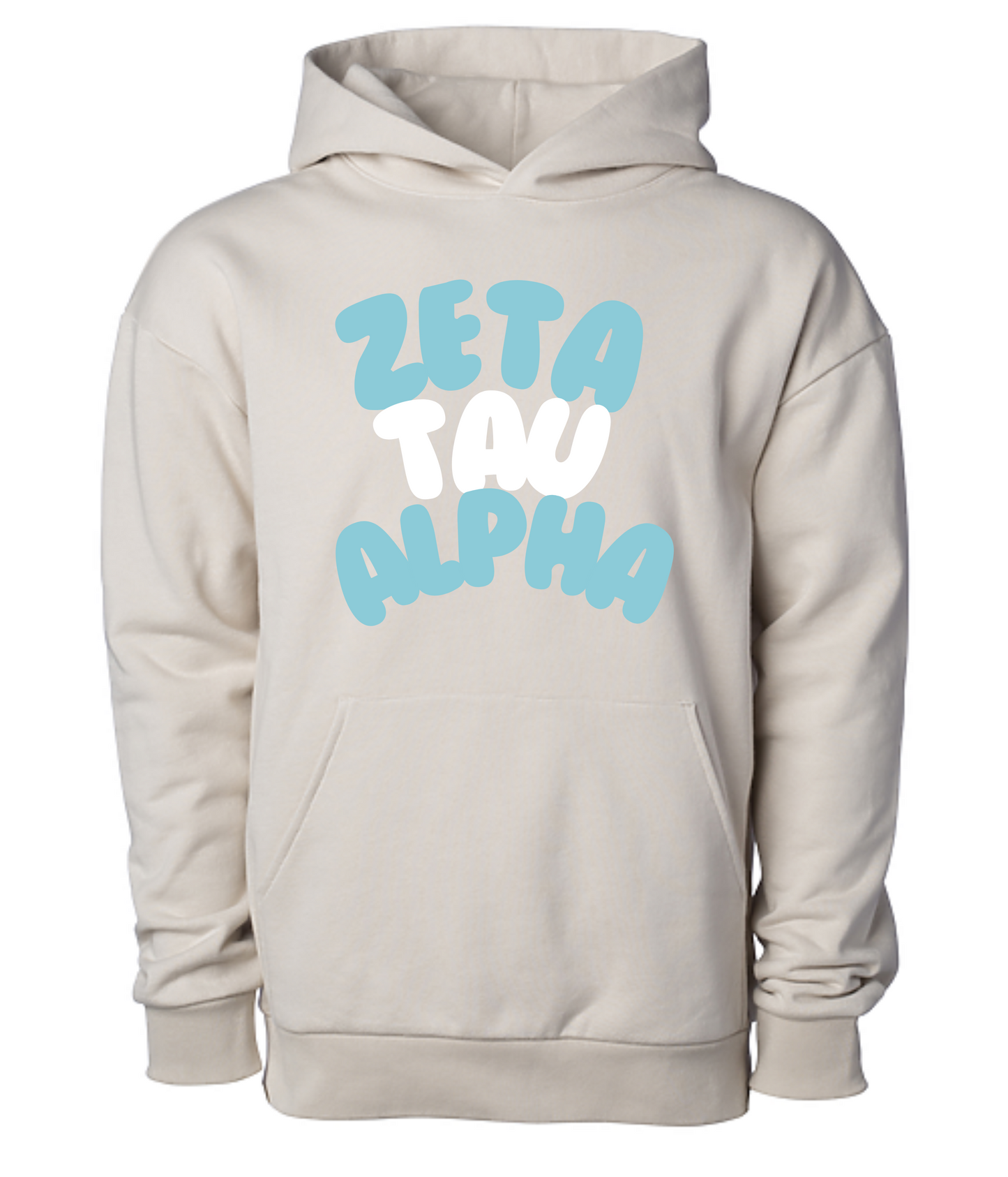 Zeta Tau Alpha New Bubble Letters Hoodie