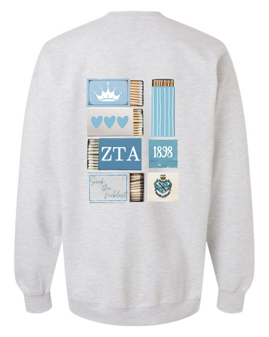 Zeta Tau Alpha Matchbox Sweatshirt