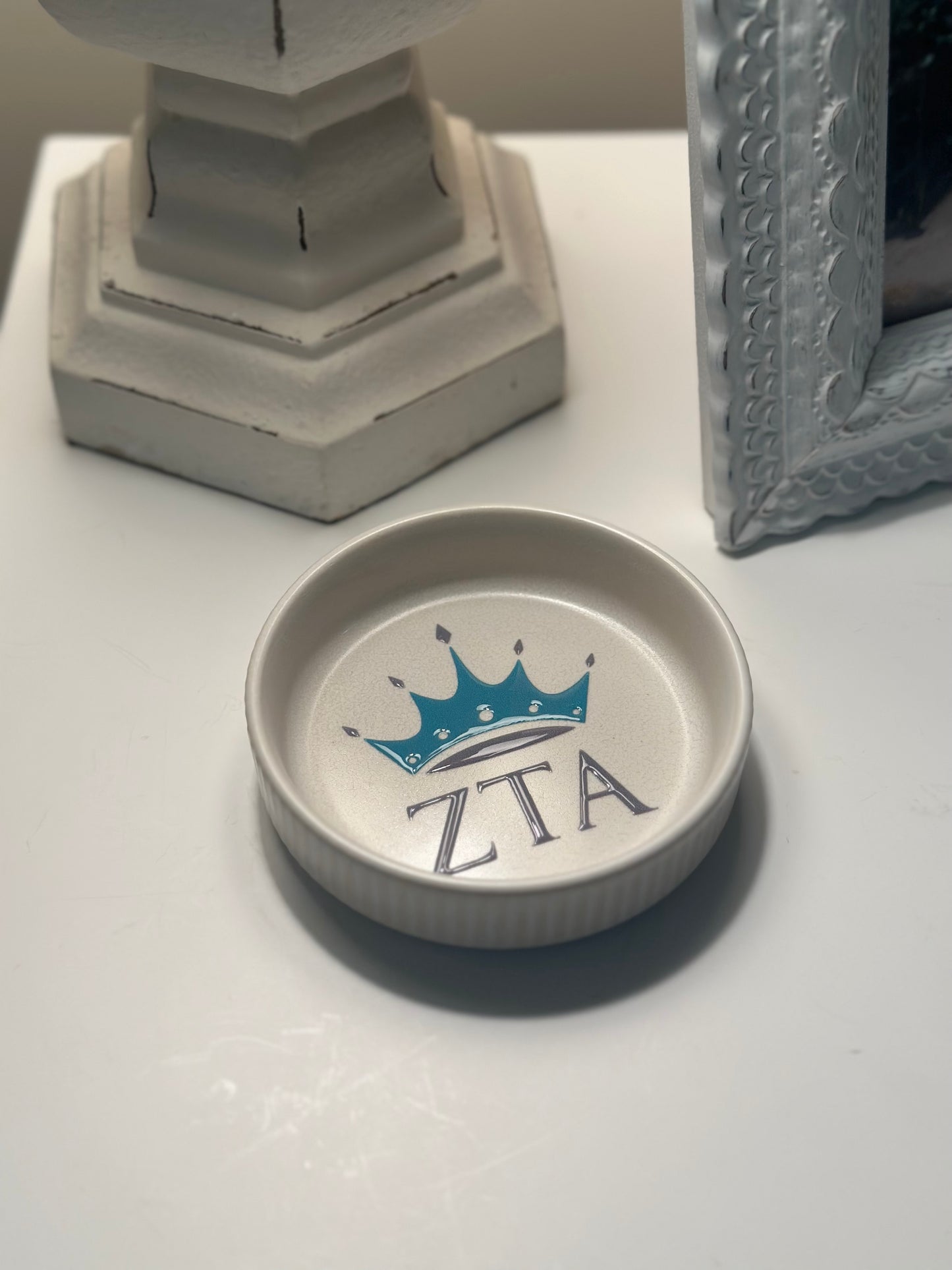 Zeta Tau Alpha Jewerly Dish