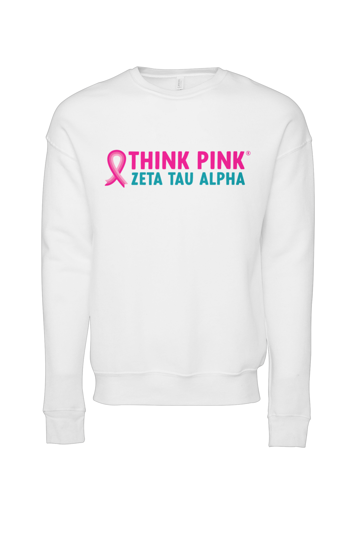 zeta tau alpha think pink sweatshirt